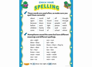 Picture of Check Your Spelling Learning Chart
