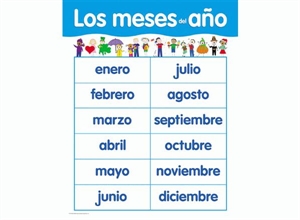 Picture of Los Meses Del Ano Spanish Basic Skills Learning Chart