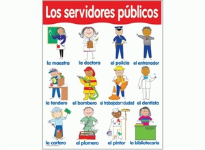 Picture of Los Servidores Publicos Spanish Basic Skills Chart