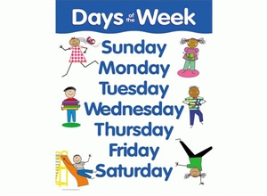 Picture of Days of the Week Learning Chart