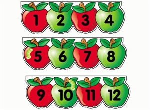Picture of Apple Number Line Display Set