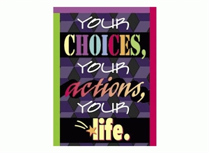 Picture of Your Choice is Your Actions, Your Life Motivational Chart