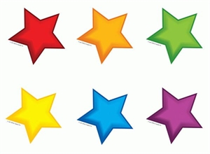 Picture of Colourful Stars Cut-outs