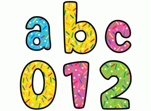 Picture of Sprinkles Lowercase Letter Stickers