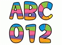 Picture of Playful Patterns Uppercase Letter Stickers