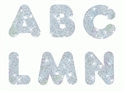 Picture of Silver Sparkle Uppercase Letters