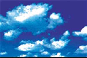 Picture of Puffy Clouds Border
