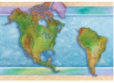 Picture of World Continents Spotlight Border
