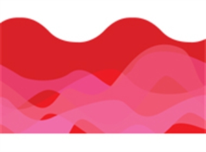 Picture of Waves of Red Border