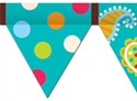 Picture of Patterns in Turquoise Pennant Border