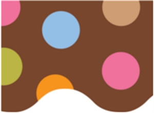 Picture of Dots on Chocolate Border