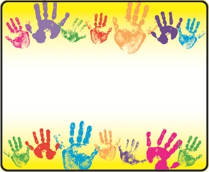 Picture of Rainbow Handprints Name Tags
