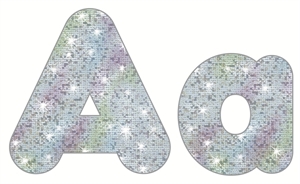 Picture of Silver Sparkle Ready Letters