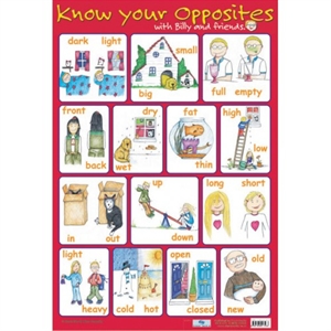 Picture of Know your Opposites Learning Chart