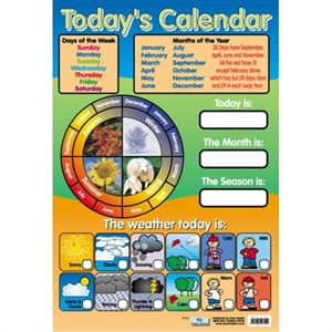 Picture of Today's Calendar Learning Chart