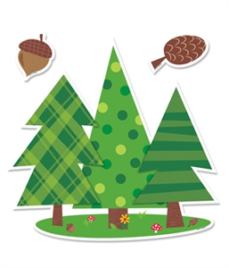 Picture of Woodland Friends Pine Trees Jumbo Cut-outs